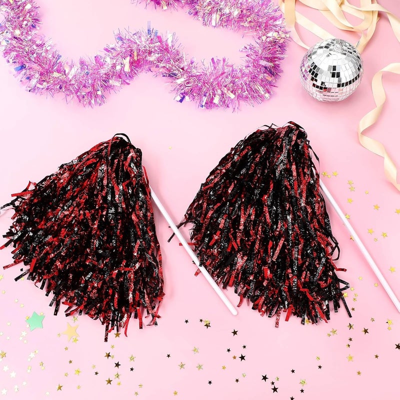 PullCrease 20 Pcs School Spirit Shakers Bulk, Cheerleader Pom Poms for Adults Sports Team Party Dance Football Basketball Volleyball Homecoming Fan Celebration Sporting Event - Image 4